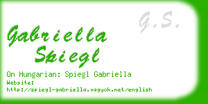 gabriella spiegl business card